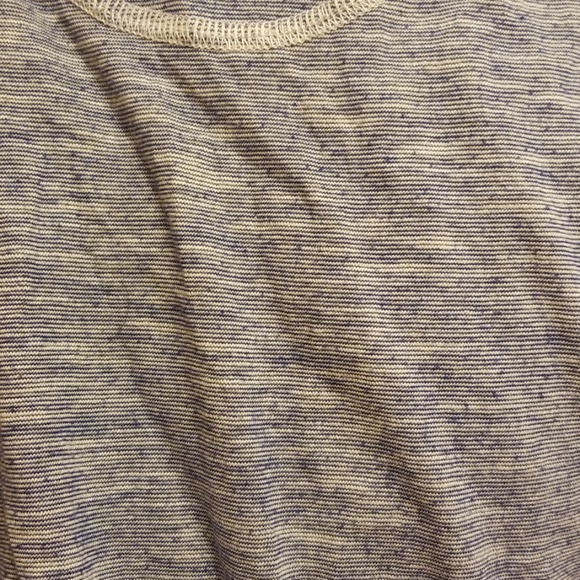 Nautical Blue Deep V Hooded Short sleeve Top Tee - Picture 4 of 4